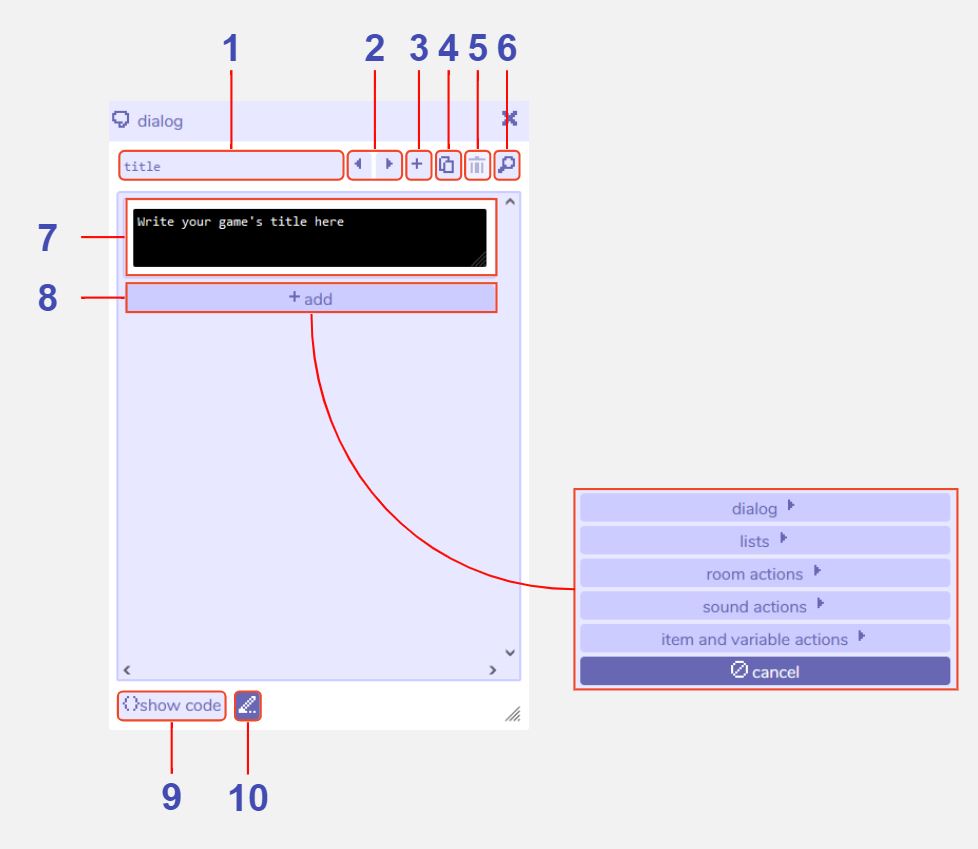 dialog tool diagram